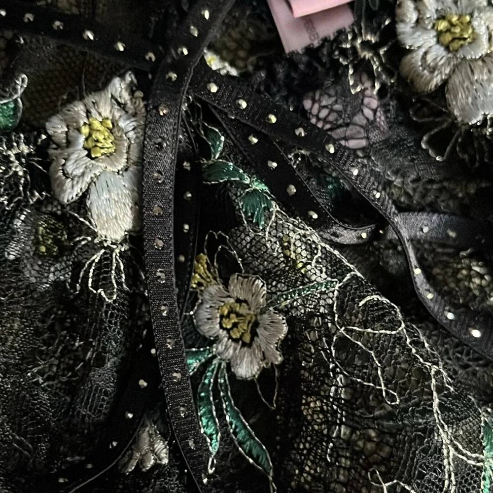 NWT agent provocateur Athena embroidered Swarovski crystal lace brief 4 - Picture 12 of 15